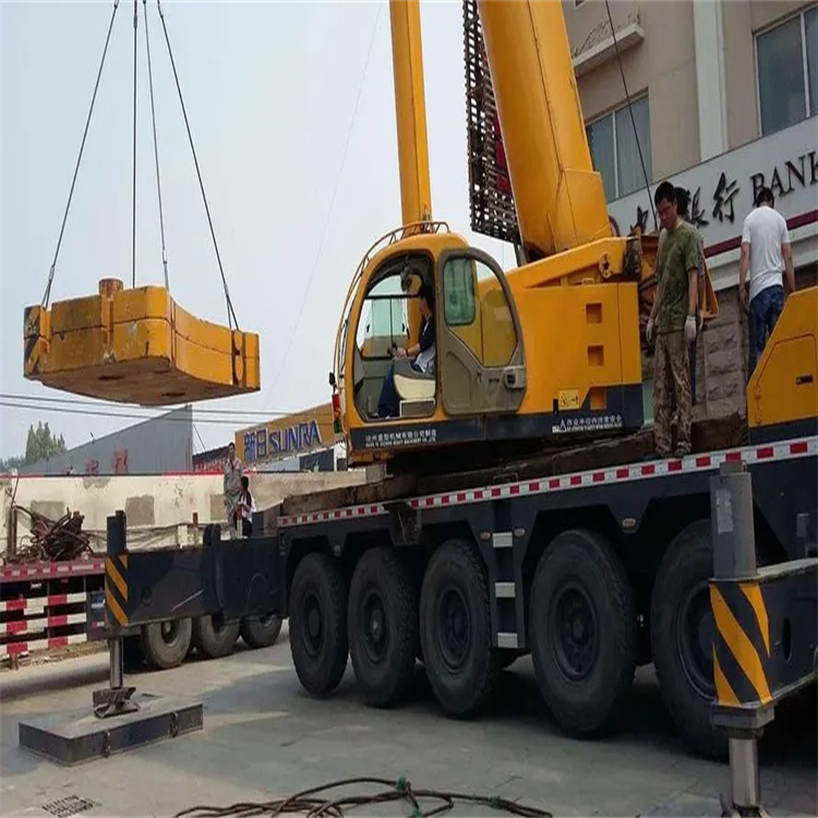 岱山县当地吊车出租|机器吊装|75吨|工厂搬迁服务